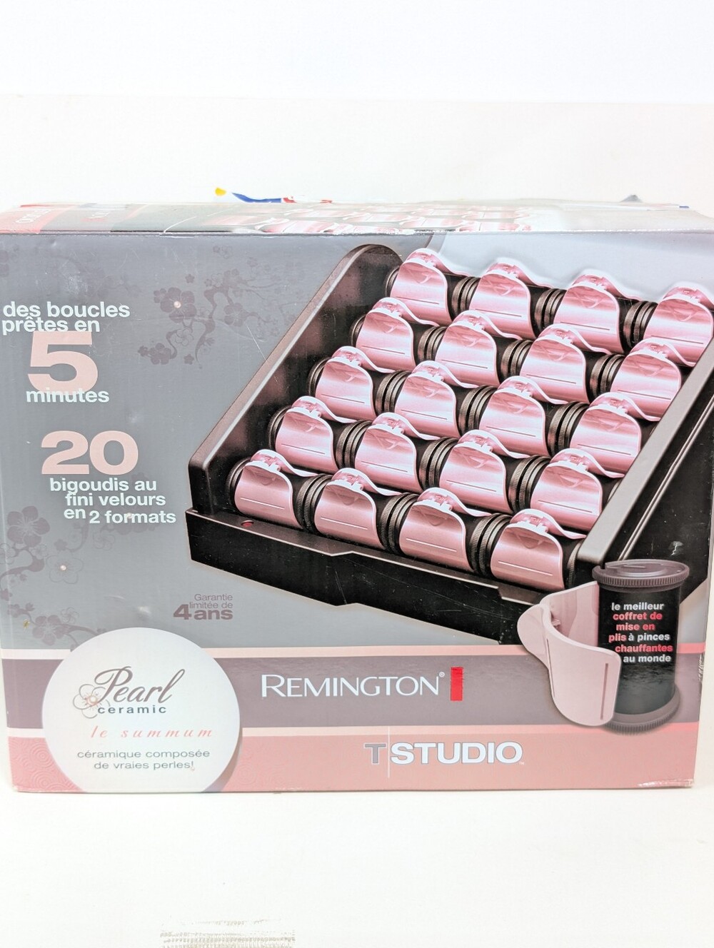 20 Remington Pearl Heated Ceramic T Studio H9000 Hot Rollers Hair Curlers